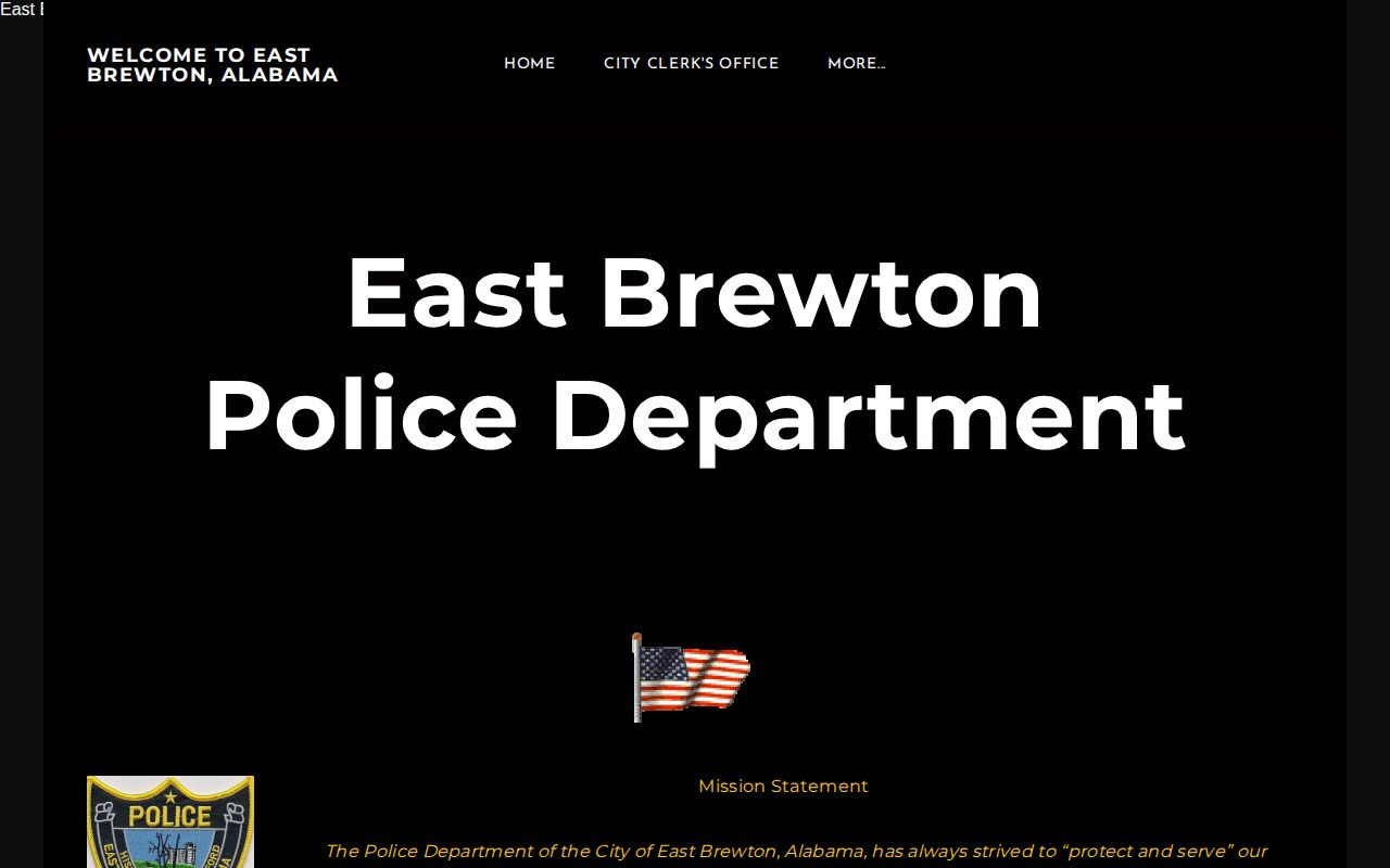 East Brewton Police Department arrest record contact page